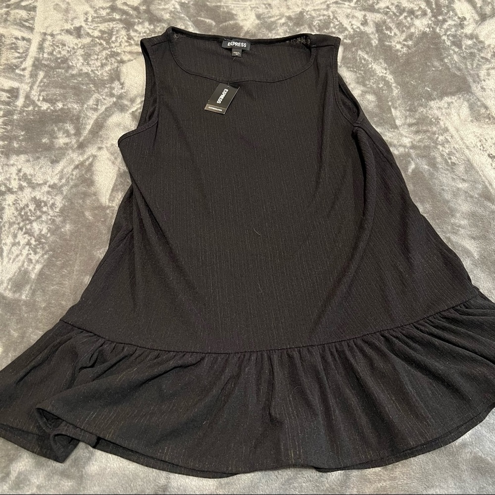 Express black sleeveless blouse